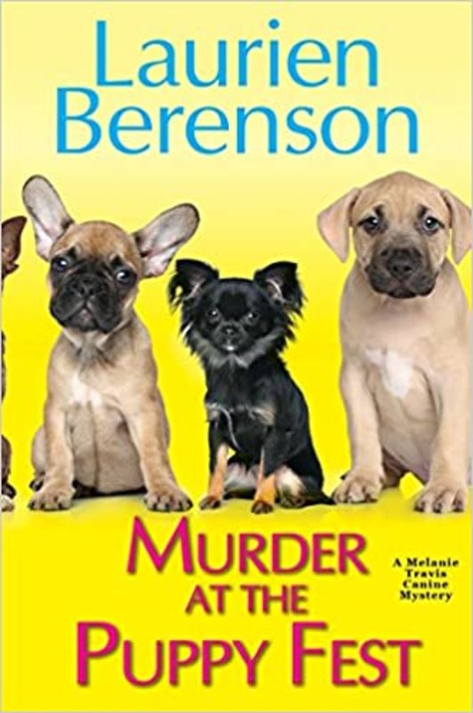 Book cover for "Murder at the Puppy Fest" by Laurien Berenson