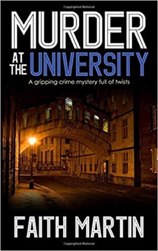Book cover for "Murder at the University" by Faith Martin