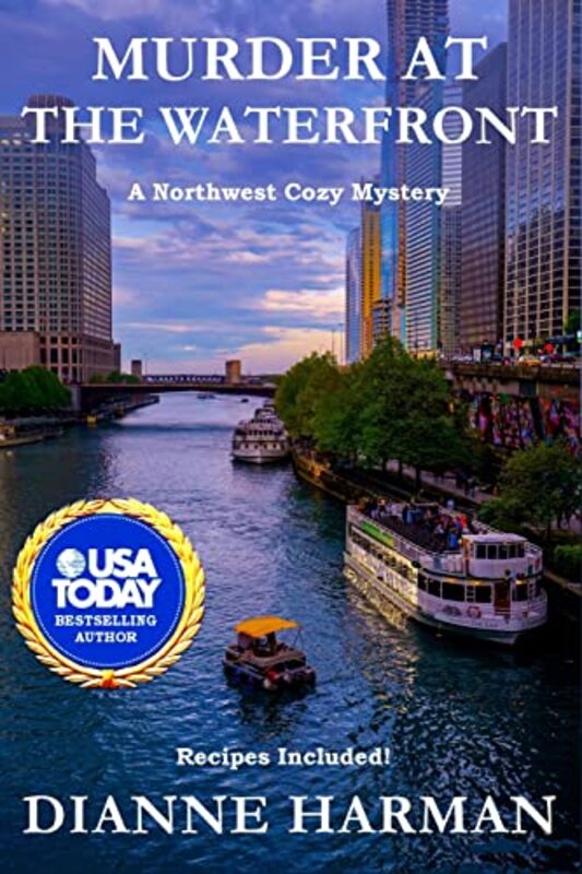 Book cover for "Murder at the Waterfront" by Dianne Harman