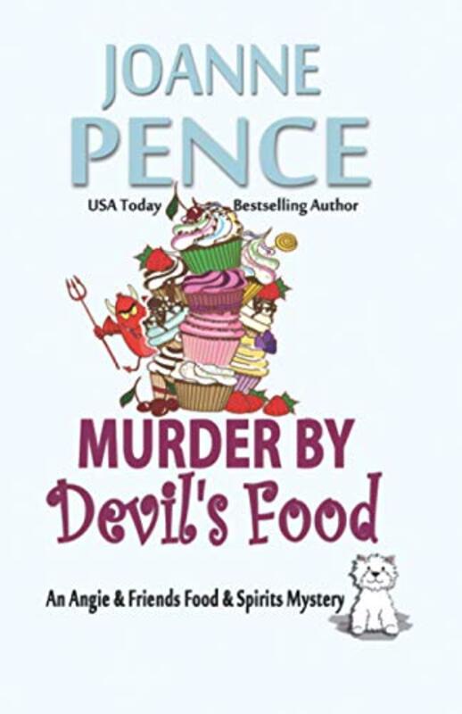 Book cover for "Murder by Devil's Food" by Joanne Pence