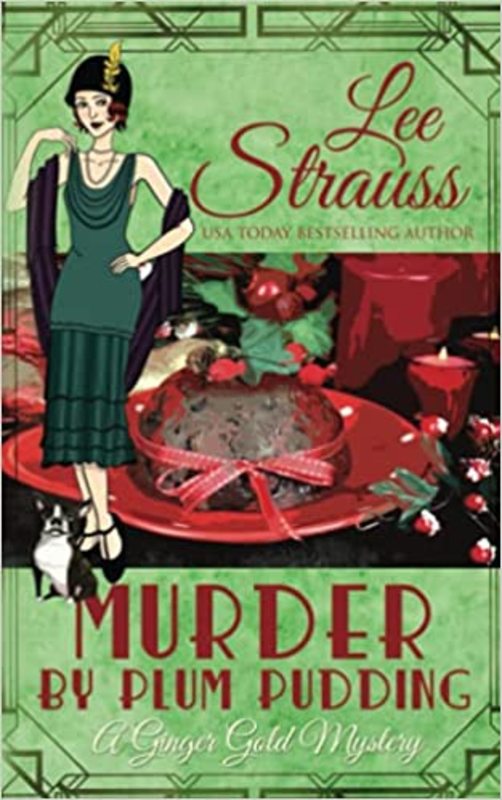 Book cover for "Murder by Plum Pudding" by Lee Strauss
