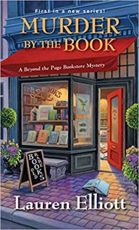 Book cover for "Murder by the Book" by Lauren Elliott