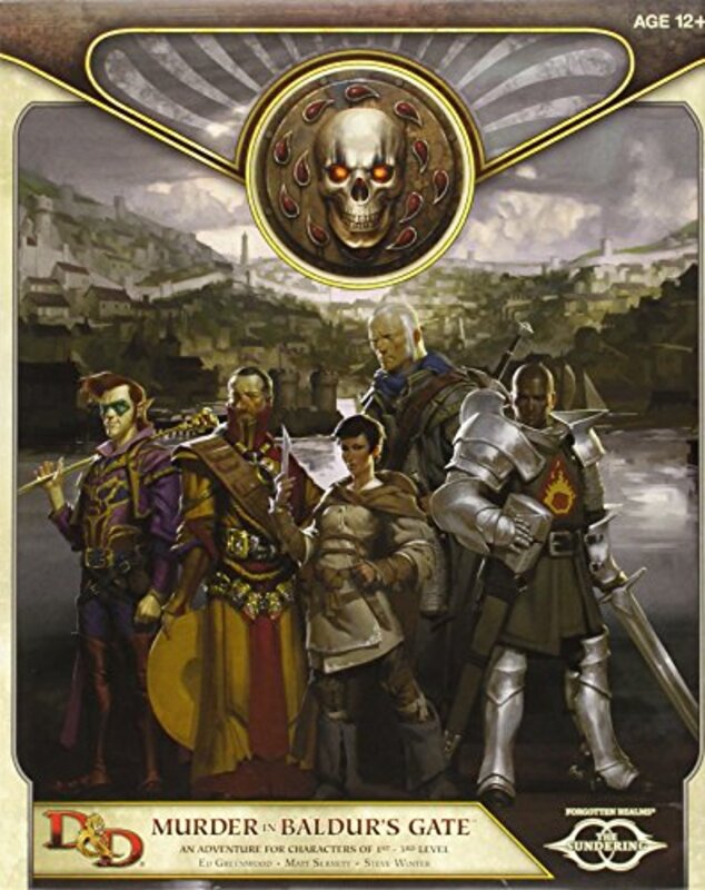 Book cover for "Murder in Baldur's Gate" by Ed Greenwood