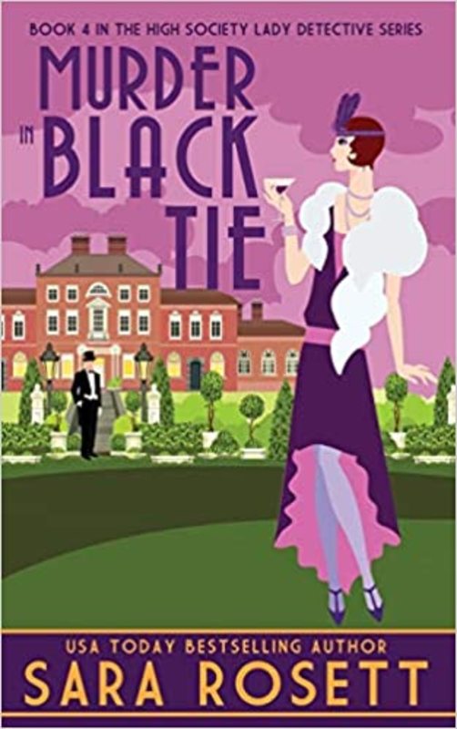 Book cover for "Murder in Black Tie" by Sara Rosett