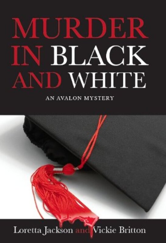 Book cover for "Murder in Black and White" by Vickie Britton