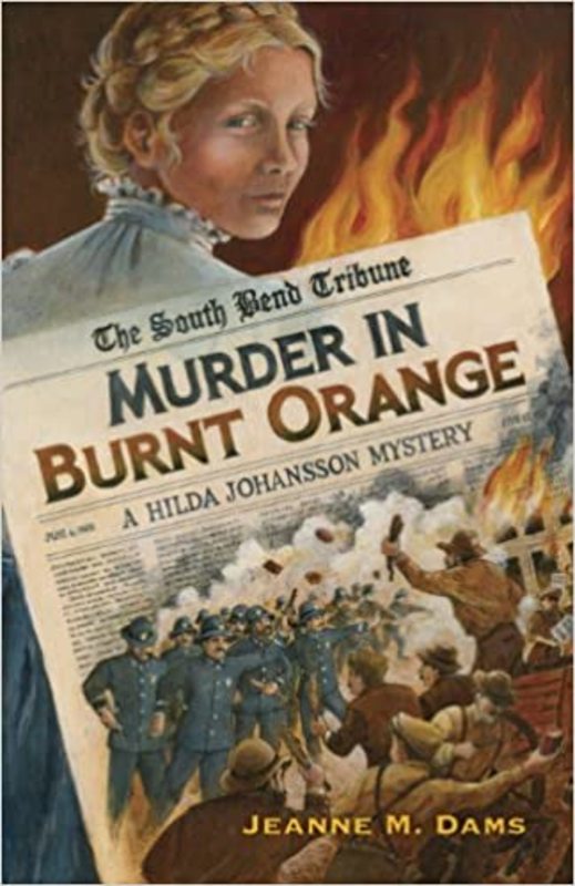 Book cover for "Murder in Burnt Orange" by Jeanne M Dams