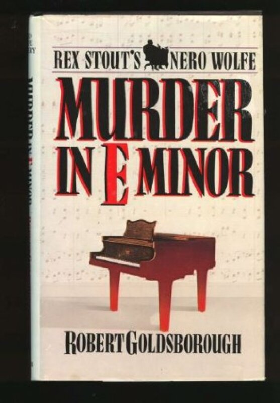 Book cover for "Murder in E Minor" by Robert Goldsborough