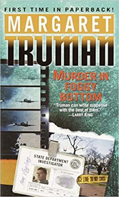 Book cover for "Murder in Foggy Bottom" by Margaret Truman