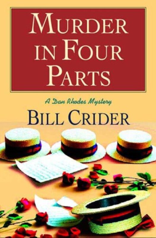 Book cover for "Murder in Four Parts" by Bill Crider