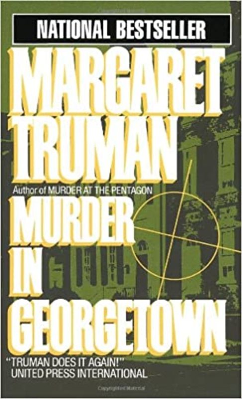 Book cover for "Murder in Georgetown" by Margaret Truman