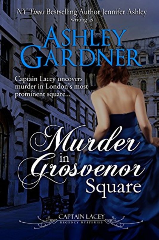 Book cover for "Murder in Grosvenor Square" by Ashley Gardner
