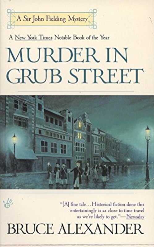 Book cover for "Murder in Grub Street" by Bruce Alexander