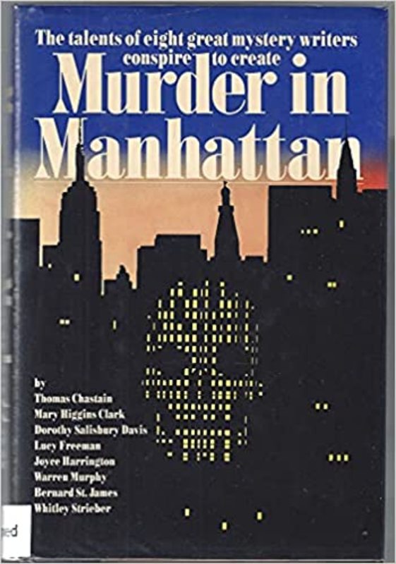 Book cover for "Murder in Manhattan" by Mary Higgins Clark