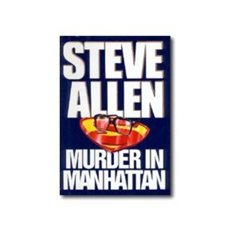 Book cover for "Murder in Manhattan" by Steve Allen
