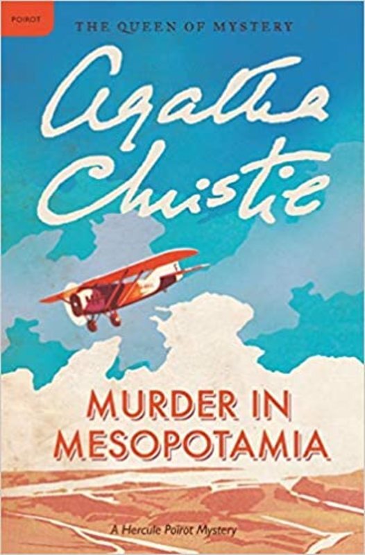 Book cover for "Murder in Mesopotamia" by Agatha Christie