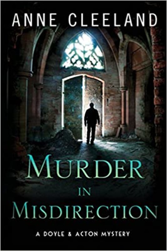 Book cover for "Murder in Misdirection" by Anne Cleeland