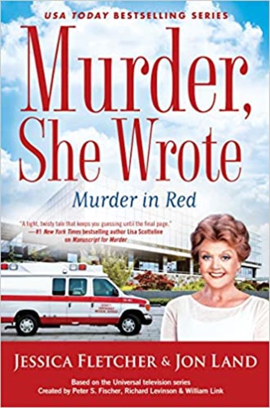 Book cover for "Murder in Red" by Jon Land