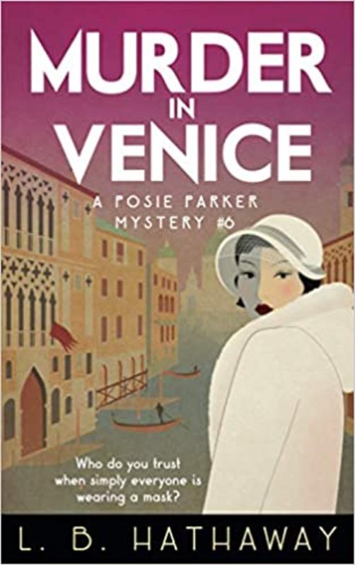 Book cover for "Murder in Venice" by LB Hathaway