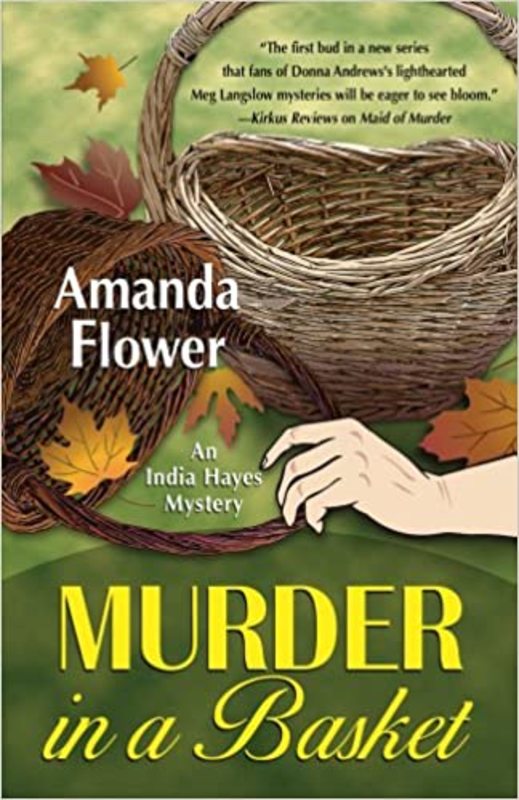 Book cover for "Murder in a Basket" by Amanda Flower