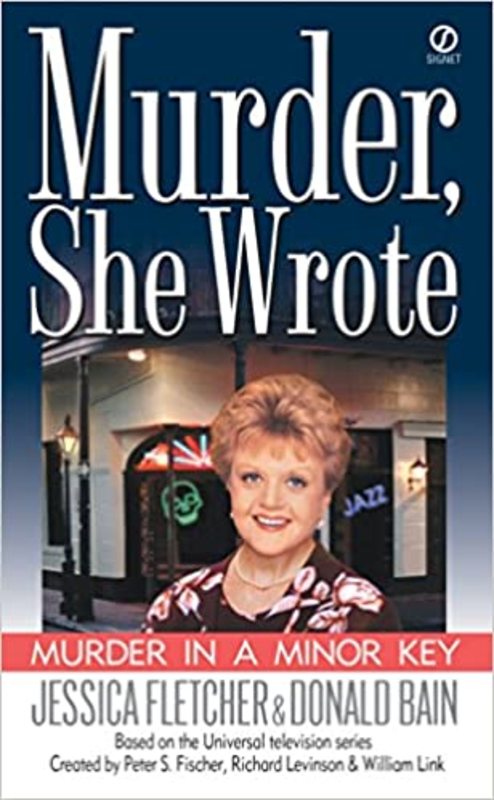 Book cover for "Murder in a Minor Key" by Jessica Fletcher