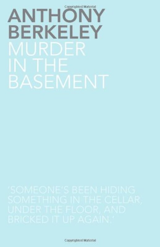 Book cover for "Murder in the Basement" by Anthony Berkeley