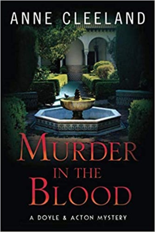 Book cover for "Murder in the Blood" by Anne Cleeland