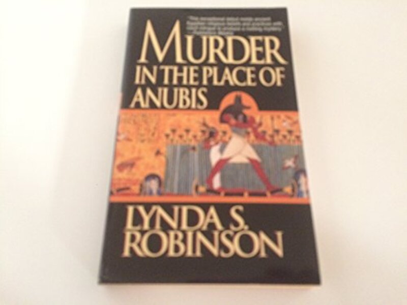Book cover for "Murder in the Place of Anubis" by Lynda Suzanne Robinson