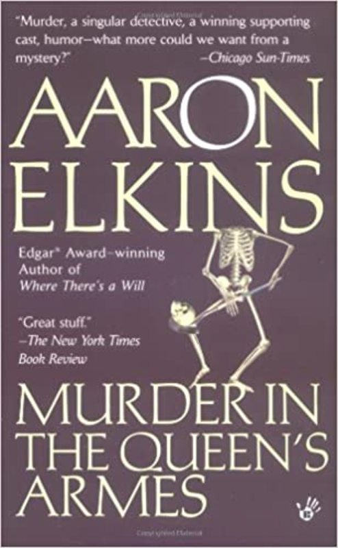 Book cover for "Murder in the Queen's Armes" by Aaron Elkins