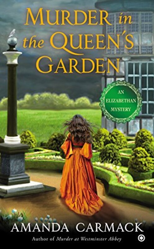 Book cover for "Murder in the Queen's Garden" by Amanda McCabe