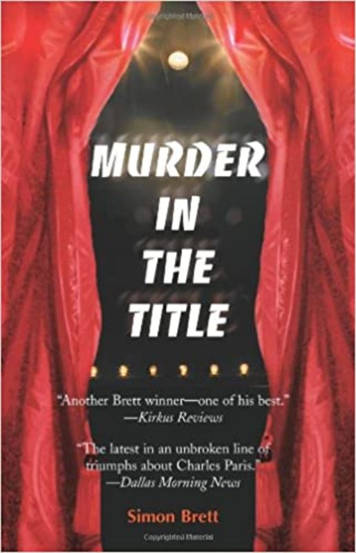 Book cover for "Murder in the Title" by Simon Brett