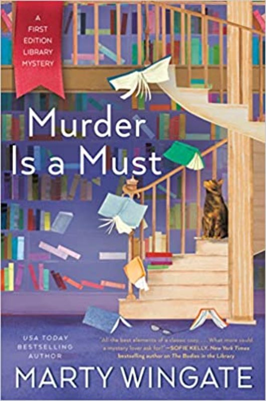Book cover for "Murder is a Must" by Marty Wingate