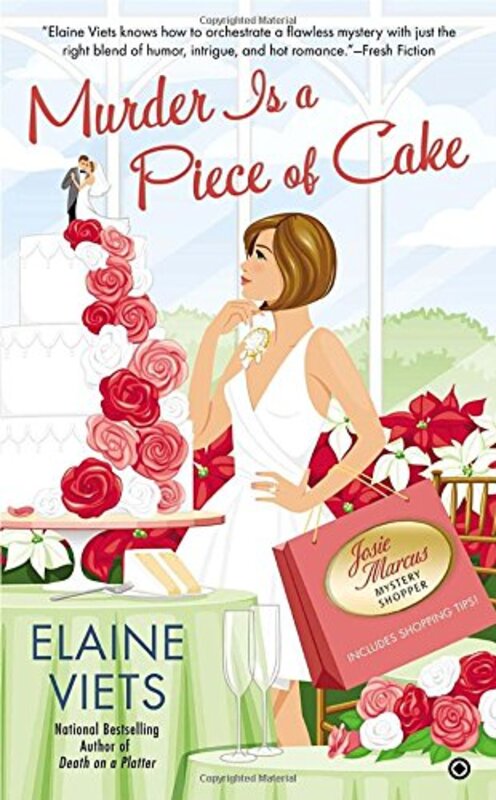 Book cover for "Murder is a Piece of Cake" by Elaine Viets