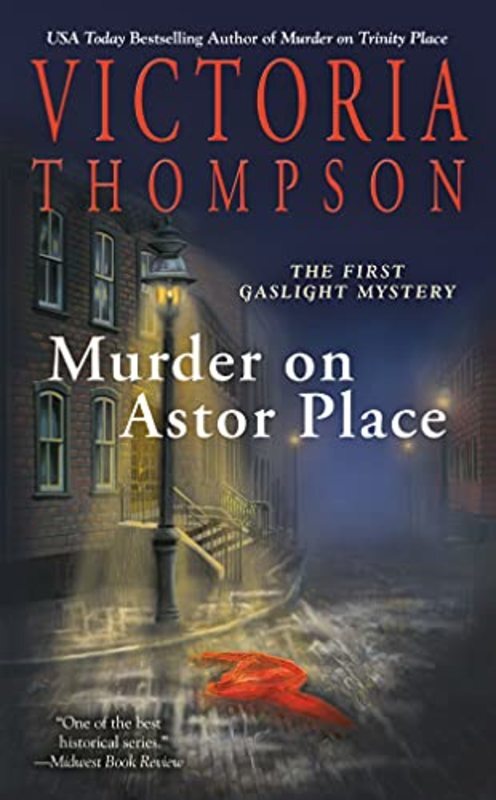 Book cover for "Murder on Astor Place" by Victoria Thompson