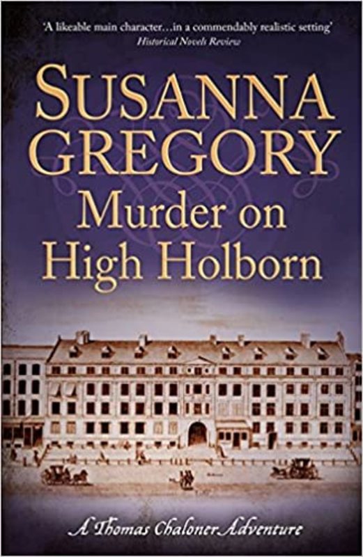 Book cover for "Murder on High Holborn" by Susanna Gregory