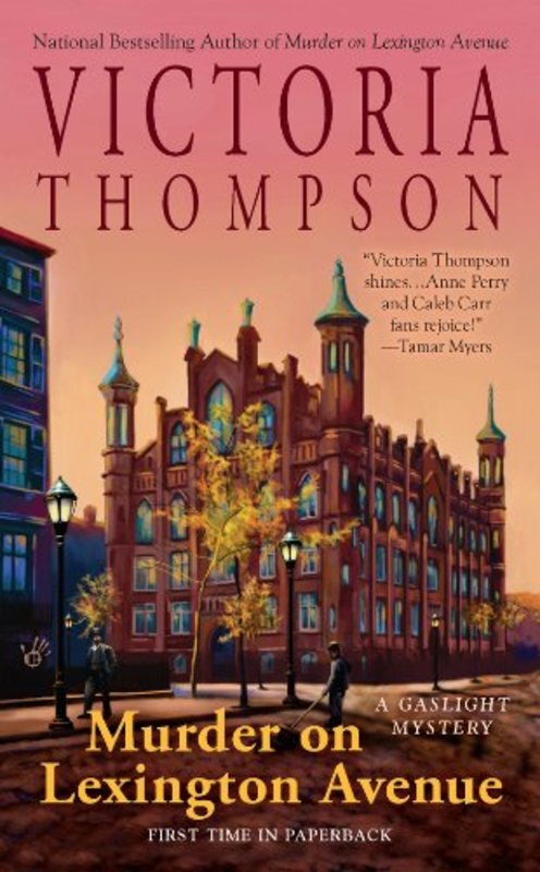 Book cover for "Murder on Lexington Avenue" by Victoria Thompson