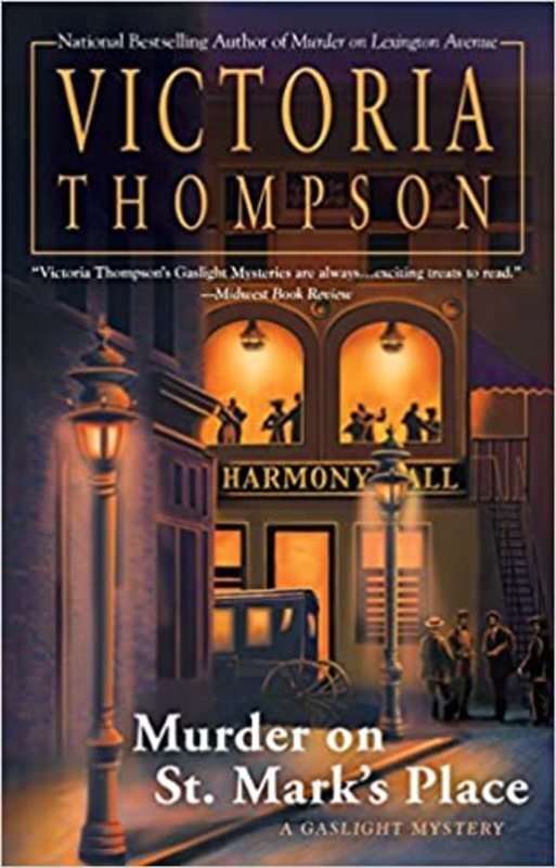Book cover for "Murder on St. Mark's Place" by Victoria Thompson