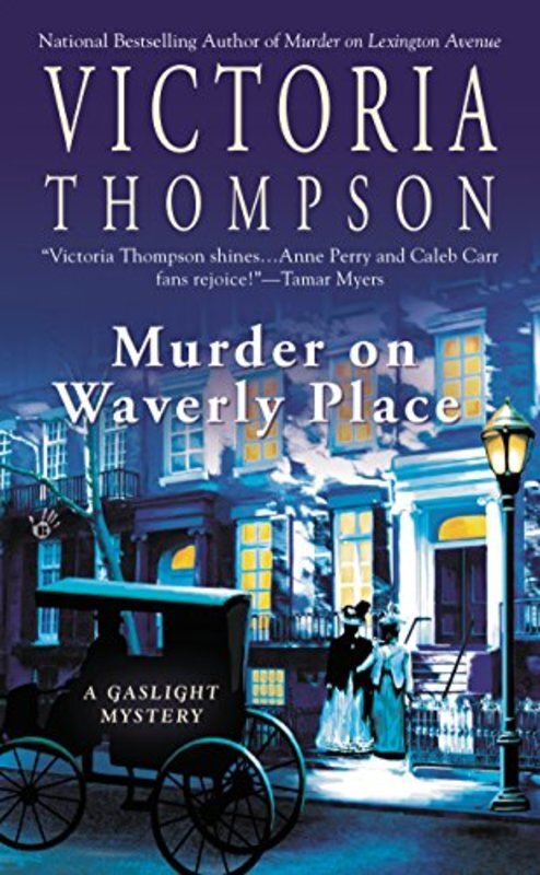 Book cover for "Murder on Waverly Place" by Victoria Thompson