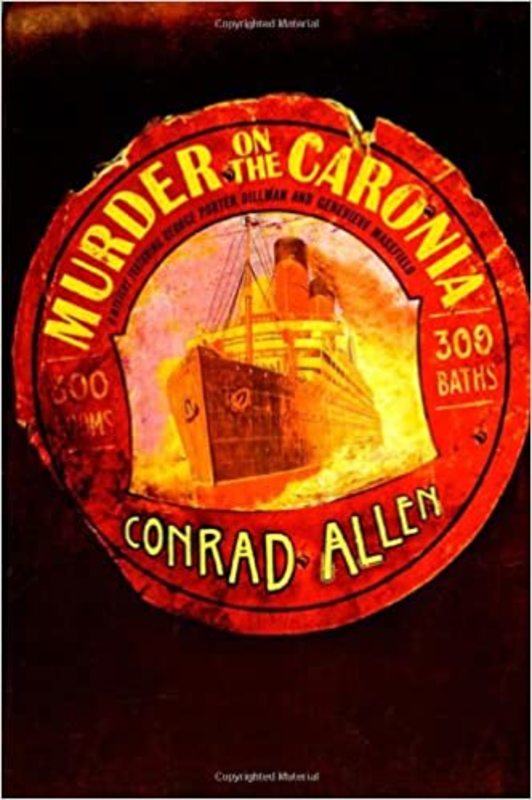 Book cover for "Murder on the Caronia" by Edward Marston