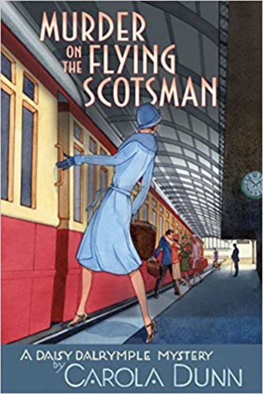 Book cover for "Murder on the Flying Scotsman" by Carola Dunn