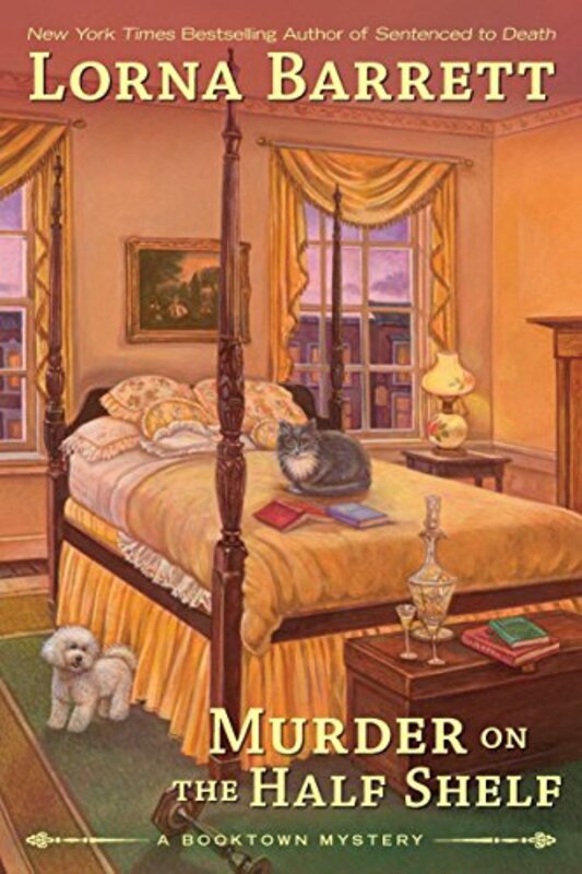 Book cover for "Murder on the Half Shelf" by Lorraine Bartlett