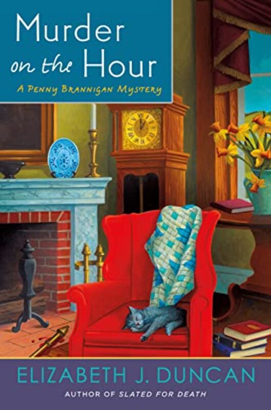 Book cover for "Murder on the Hour" by Elizabeth J Duncan