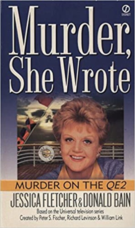 Book cover for "Murder on the QE2" by Jessica Fletcher
