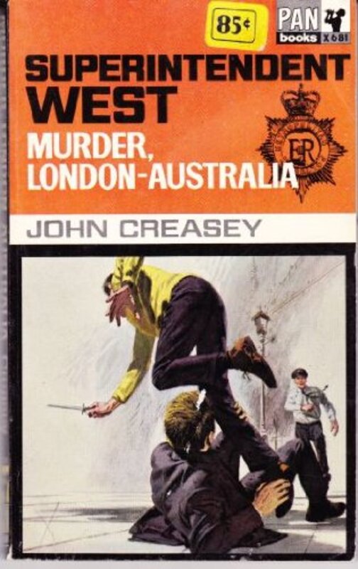 Book cover for "Murder, London - Australia" by John Creasey