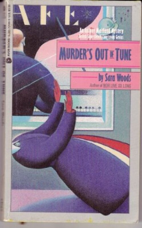 Book cover for "Murder's Out of Tune" by Sara Woods