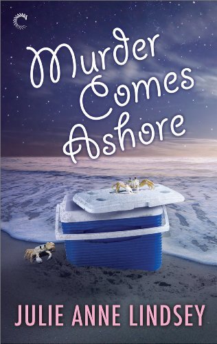 Book cover for "Murder Comes Ashore" by Julie Anne Lindsey