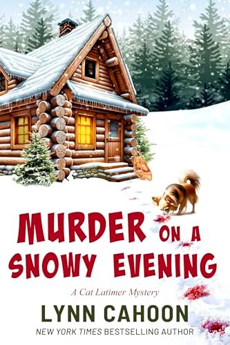 Book cover for "Murder On A Snowy Evening" by Lynn Cahoon