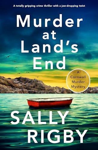 Book cover for "Murder at Land's End" by Sally Rigby
