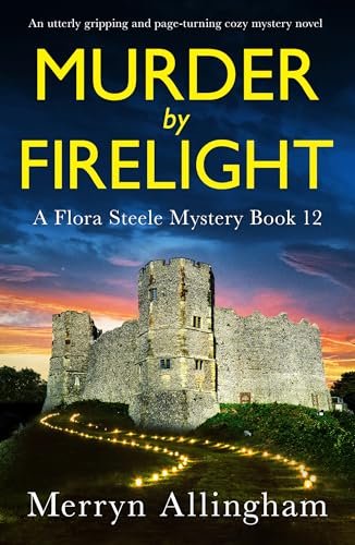Book cover for "Murder by Firelight" by Merryn Allingham