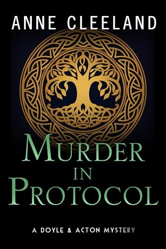 Book cover for "Murder in Protocol" by Anne Cleeland