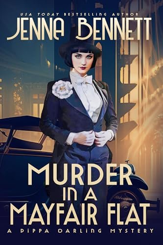 Book cover for "Murder in a Mayfair Flat" by Jenna Bennett
